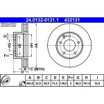 Bremsscheibe | 24.0132-0131.1