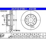 Bremsscheibe | 24.0132-0188.1