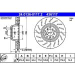 Bremsscheibe | 24.0136-0117.2