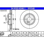 Bremsscheibe | 24.0322-0248.1