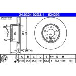 Bremsscheibe | 24.0324-0203.1