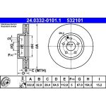 Bremsscheibe | 24.0332-0101.1