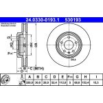 Bremsscheibe Audi S. A4/A5/Q5 07- Power Disc | 24.0330-0193.1