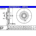 Bremsscheibe Audi S. A4/A6 97-09 | 24.0130-0113.1