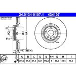 Bremsscheibe Audi S. A6 3.0 Tdi Quattro 12 | 24.0134-0107.1