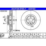 Bremsscheibe Audi S. A6/A7/A8 1.8-4.0 10 | 24.0134-0103.1