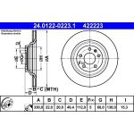 Bremsscheibe Audi T. A6 2.0-4.2 04-11 | 24.0122-0223.1