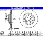 Bremsscheibe Audi T. A6 2.0-4.2 04-11 Power Disc | 24.0322-0223.1