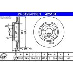 Bremsscheibe Bmw P. E46 2.5-3.0 99-07 | 24.0125-0138.1