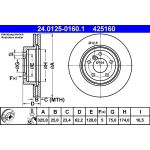 Bremsscheibe Bmw P. X3 2.0-3.0 04-11 | 24.0125-0160.1