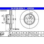 Bremsscheibe Bmw P. X3/X4 1.6-3.0 11 | 24.0128-0254.1