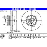 Bremsscheibe Bmw P. X3/X5 3.0-4.4 00-10 Power Disc | 24.0330-0109.1