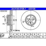 Bremsscheibe Bmw P. X3/X5 3.0-4.4 00-11 | 24.0130-0109.1