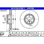 Bremsscheibe Bmw P. X5/X6 07- 348Mm | 24.0130-0199.1