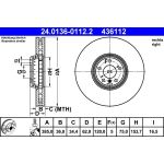 Bremsscheibe Bmw P. X5/X6 10-Pr | 24.0136-0112.2