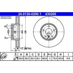 Bremsscheibe Bmw P. X5/X6 2.0-3.0 D 06 | 24.0130-0200.1