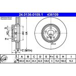 Bremsscheibe Bmw P. X5/X6 3.0-4.8 07-13 | 24.0136-0109.1