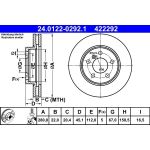 Bremsscheibe Bmw S. 2 1.5 14 | 24.0122-0292.1