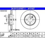 Bremsscheibe Bmw S. 3 1.6-1.8 82-91 | 24.0113-0167.1