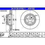 Bremsscheibe Bmw S. 3/X1 3.0 05-15 | 24.0130-0192.1