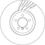 Bremsscheibe Bmw S. 5 09-/6 10-/7 08-15 Le | DF6613S