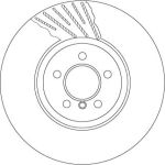 Bremsscheibe Bmw S. 5 09-/6 10-/7 08-15 Pr | DF6614S