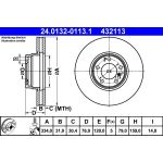 Bremsscheibe Bmw S. 7 4.0D/5.4 94-01 | 24.0132-0113.1