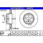 Bremsscheibe Bmw S. 7 (E65/E66/E67) 3.0-4.8 05-08 | 24.0124-0213.1