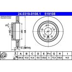 Bremsscheibe Bmw T. 3 (E46) 98-07 Power Disc | 24.0319-0108.1