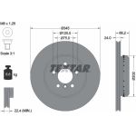 Bremsscheibe Bmw T. 3/4 11 | 92265625