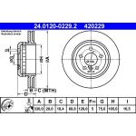 Bremsscheibe Bmw T. 5 2.0-3.0 10 | 24.0120-0229.2