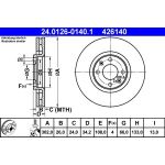 Bremsscheibe Citroen P. C4 1.6-2.0 04 | 24.0126-0140.1