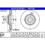 Bremsscheibe Citroen P. C8 2.0-2.2 Hdi 06-14 | 24.0132-0126.1