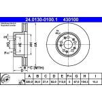 Bremsscheibe Db P. W140 2,8-6,0 91-98 | 24.0130-0100.1