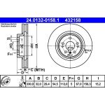 Bremsscheibe Db P. W164/W251 3.0-5.5 4-Matic 05 | 24.0132-0158.1