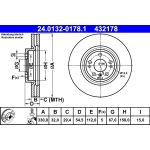 Bremsscheibe Db P. W166 2.2-3.5 11 | 24.0132-0178.1