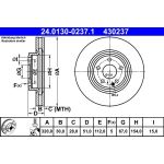 Bremsscheibe Db P. W176/W246/C117/X117 2.0 12 | 24.0130-0237.1