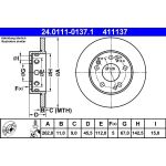 Bremsscheibe Db P. W201 1,8-2,5 82-93 | 24.0111-0137.1