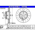 Bremsscheibe Db P. W204 C280-350B/Cdi Sport/Amg | 24.0132-0100.1