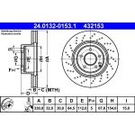 Bremsscheibe Db P. W211/R230 02-12 | 24.0132-0153.1