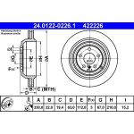 Bremsscheibe Db T. W164/W251 05 | 24.0122-0226.1