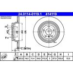 Bremsscheibe Db T. W166 2.1-3.0 11 | 24.0114-0119.1