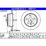 Bremsscheibe Db T. W169/W245 04-12 | 24.0108-0113.1