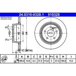 Bremsscheibe Db T. W204/S204/C207/A207 07- Power Disc | 24.0310-0328.1