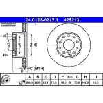 Bremsscheibe Fiat P. Ducato 06- 1600Kg | 24.0128-0213.1