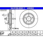 Bremsscheibe Fiat P. Freemont 2.0 Jtd/2.4-3.6 11 | 24.0128-0263.1