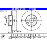 Bremsscheibe Fiat T. Bravo/Croma/Linea/Stilo 85 | 24.0110-0190.1