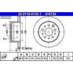 Bremsscheibe Fiat T.Ducato 02- 10/14 | 24.0116-0124.1