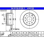 Bremsscheibe Fiat T.Ducato 94 | 24.0116-0125.1