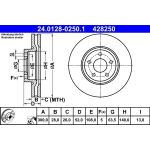 Bremsscheibe Ford P. Mondeo 1.6-2.5 07-15 | 24.0128-0250.1